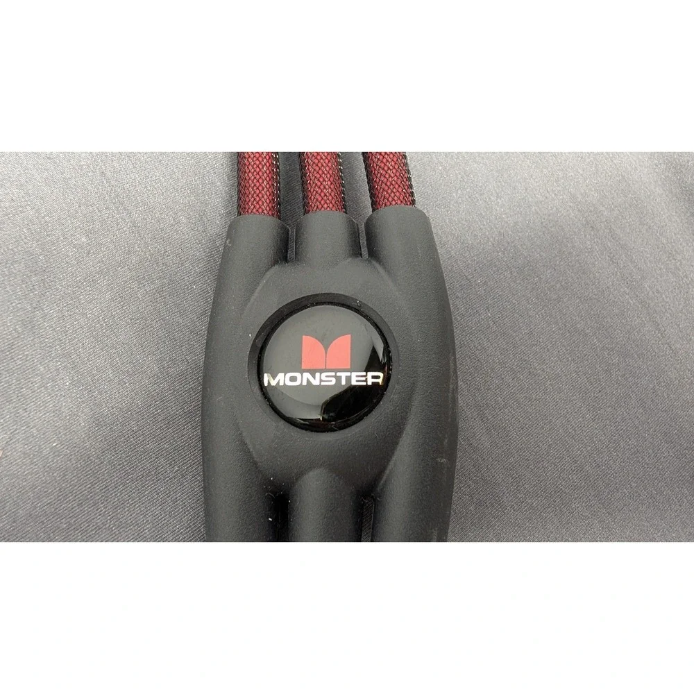 Monster Cable THX Certified Component Video Cable 3 RCA Red Braided Gold Plated
